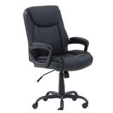 Amazon Basics Classic Puresoft Padded Mid-Back Office Computer Desk Chair with Armrest - Black