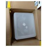 Rubbermaid Cleverstore Clear 71 Quart, Stackable Plastic Containers with Durable Latching Lids, Visible Organization, Great for Holiday Decorations and Christmas Storage, 4-Pack