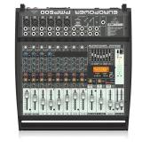 BEHRINGER, PMP500 500-Watt 12-Channel Powered Mixer with Klark Teknik Multi-Fx Processor Compressors Black