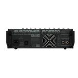 BEHRINGER, PMP500 500-Watt 12-Channel Powered Mixer with Klark Teknik Multi-Fx Processor Compressors Black