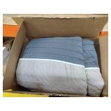 WPM 2 Piece Modern Design Twin Comforter Set. Multicolor Grey/Coffee Brown/Beige Taupe Color All Season Down Alternative Bedding Decor- Leni (Twin)