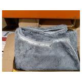 LOCHAS Ultra Soft Indoor Modern Area Rugs Fluffy Living Room Carpets for Children Bedroom Home Decor Nursery Rug 5.3x7.5 Feet, Gray