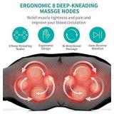 Shiatsu Neck and Back Massager with Soothing Heat, Nekteck Electric Deep Tissue 3D Kneading Massage Pillow for Shoulder, Leg, Body Muscle Pain Relief, Home, Office, and Car Use