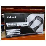 Shiatsu Neck and Back Massager with Soothing Heat, Nekteck Electric Deep Tissue 3D Kneading Massage Pillow for Shoulder, Leg, Body Muscle Pain Relief, Home, Office, and Car Use