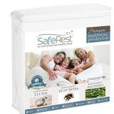 SafeRest Full Size Premium Waterproof Mattress Protector - Vinyl Free