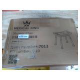 Shower Chair - with Back Scrubber & Additional Sponge - Tool Free Shower Chair for Elderly - with 8 Adjustable Heights - Portable Anti Slip Bath Chair for Elderly