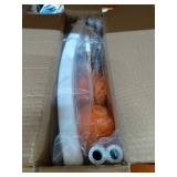 Shower Chair - with Back Scrubber & Additional Sponge - Tool Free Shower Chair for Elderly - with 8 Adjustable Heights - Portable Anti Slip Bath Chair for Elderly