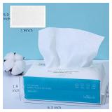 Disposable Face Towel, Dry and Wet Use Cleaning Skincare Facial Cotton Tissue, Extra Thick Soft Dry Wipes for Sensitive Skin, Baby Care, Make-up Removing