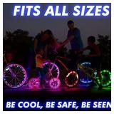 Activ Life Bike Wheel Lights (2 Tires, Blue) Best Gifts for Men for Christmas Stocking Stuffers & Birthday Gifts, Teens & Boys. Top Unique Presents for Kids 2021 Ideas for Him, Dad, Brother, Uncle