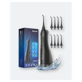 Fairywill 5020E Water flosser Professional Cordless Dental Oral Irrigator with 300ML Water Tank 3 Modes 8 Jet Tips