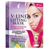 Double Chin Reducer V Line Lifting Mask Face Slimming Strap Chin Neck V Shaped Lift Tape Chin Up Patch V Up Contour Tightening Firming 5 pcs