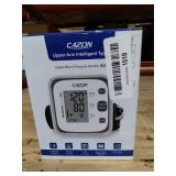 CAZON Blood Pressure Monitor - Upper Arm Blood Pressure Machine & Pulse Rate Monitoring Meter Home Use BP Cuff with 2x120 Memory, Wide-Range Cuff 8.7"-15.7" (Gray)