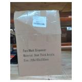 SEANADO Face Mask Dispenser Box Acrylic Glove Holder Hygiene Station with Lid for Disposable Emesis Bag, Shoe Cover and Hairnetï¼Wall Mount Holes or Tabletop Holder