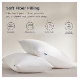 Bedsure Standard Pillows for Sleeping - Premium Down Alternative Hotel Pillows - Soft Bed Pillows 2 Pack for Side and Back Sleeper (20x26 inches)