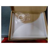 2 Sets Acrylic Bath Tub Splash Guards, Bathtub Shower Splash Guard, Tub Corner Guard, 8.7 x 7.3 Inch, with 2 Pieces 1 Meter Acrylic Adhesive Tape (Transparent)