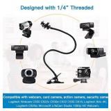 Pipishell 25 Inch Webcam Stand - Flexible Desk Mount Clamp Gooseneck Stand for Logitech Webcam C930e,C930,C920, C922x,C922, Brio 4K, C925e,C615-PIWS01