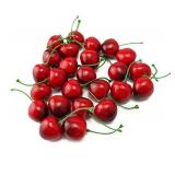 yueton Pack of 25 Artificial Lifelike Simulation Small Red Black Cherries Fake Fruit Model Home House Kitchen Party Decoration Desk Ornament