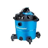 Vacmaster VBV1210, 12-Gallon 5 Peak HP Wet/Dry Shop Vacuum with Detachable Blower, Blue