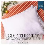 Beckham Hotel Collection Bed Pillows for Sleeping - Queen Size, Set of 2 - Cooling, Luxury Gel Pillow for Back, Stomach or Side Sleepers