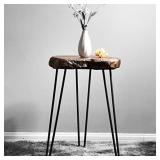 WELLAND Rustic Old Elm,Pine, Jujube,Wood End Table Side Table Coffee Table (Unique Jujube Plus)