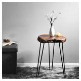 WELLAND Rustic Old Elm,Pine, Jujube,Wood End Table Side Table Coffee Table (Unique Jujube Plus)