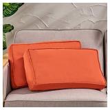 Christopher Knight Home Ishara Rectanglular Water Resistant 12"x20" Lumbar Pillows (Set of 2), coral