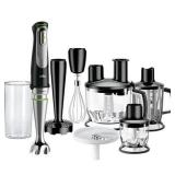 7Braun - Multiquick 9 Hand Blender - Premium Black/Stainless Steel