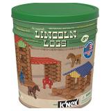 Lincoln Logs Centennial Edition Tin Amazon Exclusive-150+ Pieces-Real Wood-Ages 3+-Best Retro Building Gift Set for Boys/Girls-Creative Construction Engineering-Top Blocks Kit-Preschool Education Toy