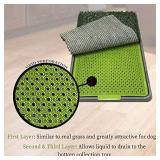 Sonnyridge Easy Dog Potty Training - Made with Artificial Grass - 3 Layered System - Absorbs Odors - Great for Puppies and Small to Medium Dogs