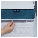 Molblly Queen Mattress Topper,3 Inch Premium Gel Multi Layered Memory Foam Bed Mattress in a Box with Removable Soft Cover, CertiPUR-US Certified Foam for Pressure Relief, Mattress Topper Queen