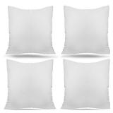 Ogrmar 4 Packs 18" x 18" Premium White Throw Pillow Insert Hypoallergenic High-Resilient PP Cotton Stuffer Pillow Insert Square Form Sham Stuffer Decorative Pillow, Cushion (18" x 18")