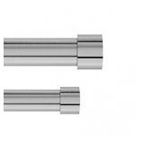 Umbra 1014401-411 66-120 in. Cappa 1 Double Rod, Nickel & Steel