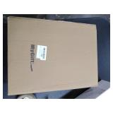 MyGift Vintage White Wood Bed Tray with Folding Legs - Foldable Breakfast Table Laptop Desk Kitchen Serving Tray