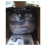 HoMedics Percussion Action Massager with Heat | Adjustable Intensity , Dual Pivoting Heads | 2 Sets Interchangeable Nodes , Heated Muscle Kneading for Back , Shoulders , Feet , Legs , & Neck