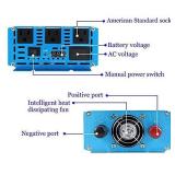 LVYUAN Pure Sine Wave Power Inverter 1500W / 3000W (Peak) Car Caravan RV Camping Boat DC 12V Inverter Soft Start 12V DC to AC 110V DC 12V Inverter Converter with LCD Display