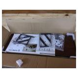 SUPERJARE Wall Mounted Floating Shelves, Set of 2, Display Ledge, Storage Rack for Room/ Kitchen /Office - Walnut