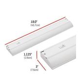 UltraPro 18in. On/Off Direct LED Fixture, 2700K Warm White, 410 Lumens, Energy Efficient, Hard Wire, Cabinet, Accent Light, Kitchen, 44110