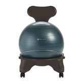 Gaiam Classic Balance Ball Chair â Exercise Stability Yoga Ball Premium Ergonomic Chair for Home and Office Desk with Air Pump, Exercise Guide and Satisfaction Guarantee, Forest