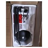 Versanora Arquer Arc Metal Floor Lamp with Bell Shade, 67", Black