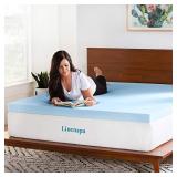 Linenspa 3 Inch Gel Infused Memory Foam Queen Mattress Topper