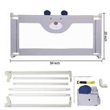 RDHOME 54" Bed Rails for Toddlers Extra Tall Kids Bed Guardrail, Vertical Lifting Collapsible Baby Safety Bed Rail Guards Fit Full Size Bed (1 Side)