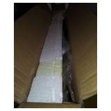 25" C Shaped End Snack Side Table Slide Under Couch with Solid Wood Top for Sofa Coffee Laptop Living Room Bedroom Small Space