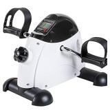 GOREDI Pedal Exerciser Stationary Under Desk Mini Exercise Bike - Peddler Exerciser with LCD Display, Foot Pedal Exerciser for Seniors,Arm/Leg Exercise