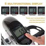 GOREDI Pedal Exerciser Stationary Under Desk Mini Exercise Bike - Peddler Exerciser with LCD Display, Foot Pedal Exerciser for Seniors,Arm/Leg Exercise