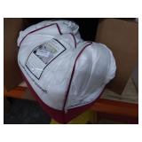 Luxurious All-Season Goose Down Comforter King Size Down Fiber Duvet Insert, Exquisite Pinch Pleat Design, Premium Baffle Box, 100% Egyptian Cotton Cover, 65 oz. Fill Weight, White