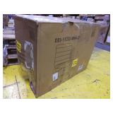 Modway Ripple Ribbed Armless Mid Back Swivel Conference Office Chair In White - INCOMPLETE