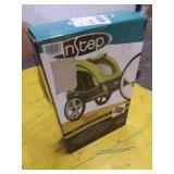 Instep Bike Trailer for Kids, Single and Double Seat, Single Seat, Green/Grey