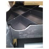 MaxWorks 80774 3-Shelf Utility Plastic Cart With Wheels, 225 lb (Maximum Capacity)