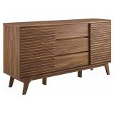 Carson Carrington Lagered 63-inch Sideboard Buffet Table or TV Stand - INCOMPLETE (Box 1 of 2 Only)