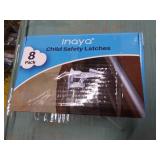 Cabinet Locks Child Safety Latches (8 Pack) - Baby Proofing Cabinets & Drawers Locks - Child Proof Your Home - No Drilling & No Tools Required!